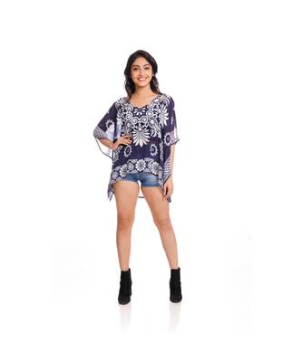 Blue Paisley Print Kaftan Top to keep you updated with the Latest Fashion 2