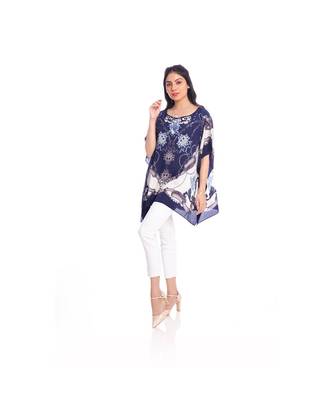 Blue Abstract Print Kaftan Top to keep you updated with the Latest Fashion 1