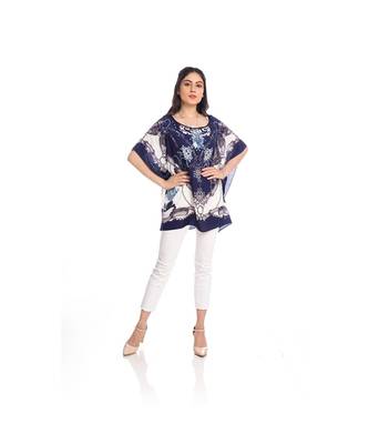 Blue Abstract Print Kaftan Top to keep you updated with the Latest Fashion 2