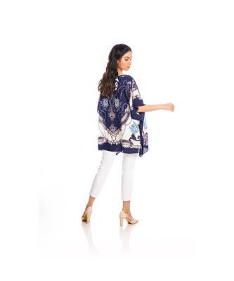 Blue Abstract Print Kaftan Top to keep you updated with the Latest Fashion 3