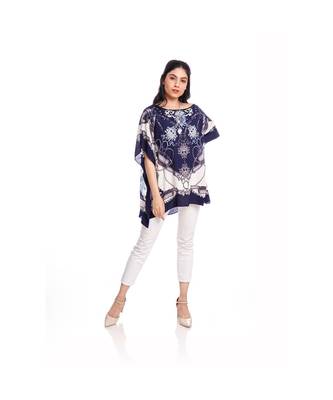 Blue Abstract Print Kaftan Top to keep you updated with the Latest Fashion 4