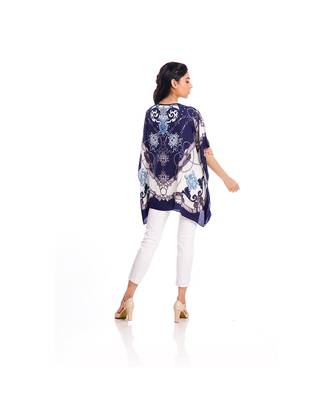 Blue Abstract Print Kaftan Top to keep you updated with the Latest Fashion 5