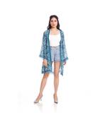 Teal Blue Damask Print Kimono to keep you updated with the Latest Fashion