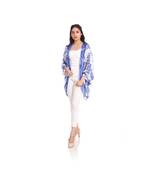 Blue and White Floral Print Cape to keep you updated with the Latest Fashion