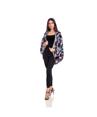 Black Floral Print Cape to keep you updated with the Latest Fashion 1