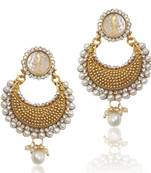 Beautiful Elegant White Pearl Polki with Elegant White Stone, Pearls & Diamentes by ADIVA c24w TDS 7