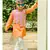 Flower Print Jacket with Kurta and Pajama