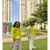 Pineapple Print Round Cut Kurta with Bandi