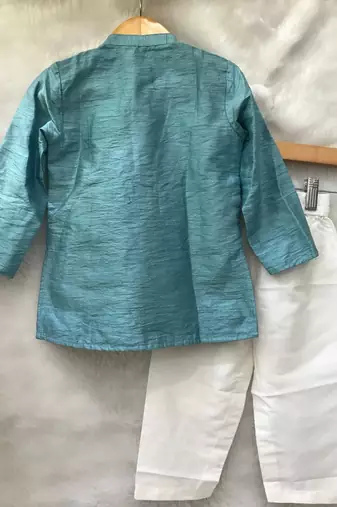Flower Print Jacket style Kurta and Pajama
