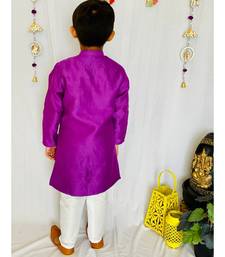 Purple Kurta with Dhoti