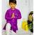 Purple Kurta with Dhoti