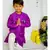 Purple Kurta with Dhoti