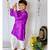 Purple Kurta with Dhoti