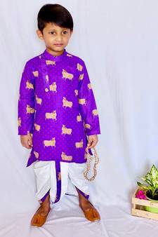 Cow Print Kurta with Pajama