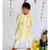 Yellow Embroidered Kurta with Pink Chudidar