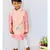 pinkish Pink Embroidered Bandi with Kurta and Pajama