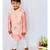 pinkish Pink Embroidered Bandi with Kurta and Pajama