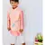 pinkish Pink Embroidered Bandi with Kurta and Pajama