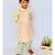Orange Coloured Kurta with Green Chudidar