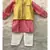 Pink Kurta with yellow bandi and Chudidar