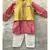 Pink Kurta with yellow bandi and Chudidar