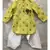 Yellow Green Chanderi Kurta with Patiala Salwar