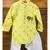 Yellow Green Chanderi Kurta with Patiala Salwar