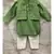 Green Embroidered Bandi with Kurta and Chudidar