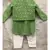 Green Embroidered Bandi with Kurta and Chudidar