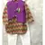 Purple Bandi with Zig Zag Print Kurta and Chudidar
