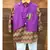 Purple Bandi with Zig Zag Print Kurta and Chudidar
