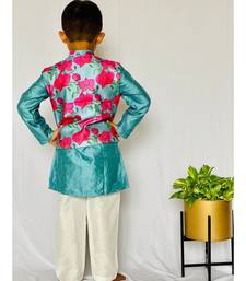 Slant Cut Bandi with Kurta and Pajama