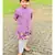 Floral Kurta With Thread Work Jacket And Pyjama