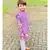 Floral Kurta With Thread Work Jacket And Pyjama