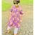 Floral Kurta With Thread Work Jacket And Pyjama