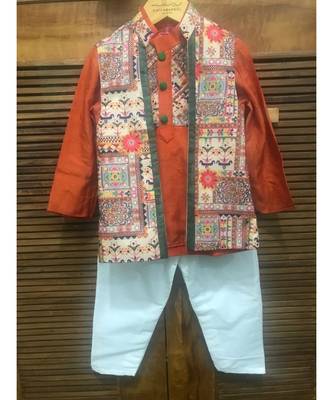 Short Kurta with Jacket and Chudidar 1