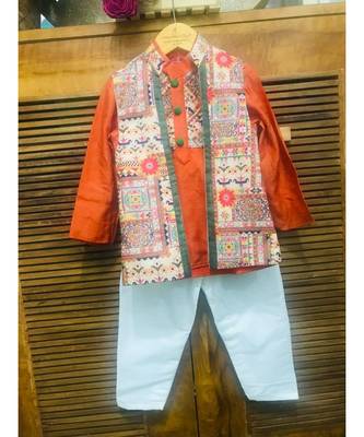 Short Kurta with Jacket and Chudidar 3