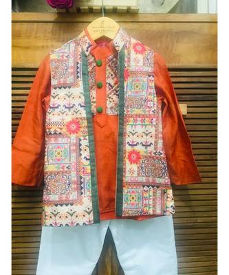Short Kurta with Jacket and Chudidar 4