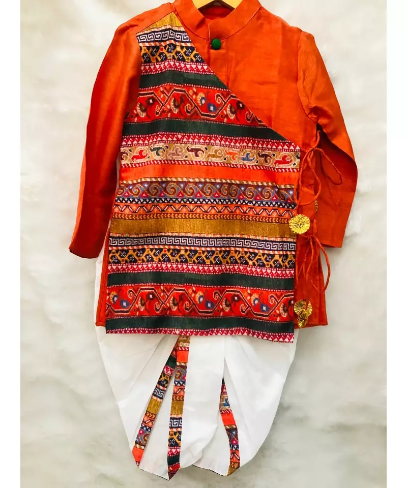 Angrakha Kurta with Dhoti