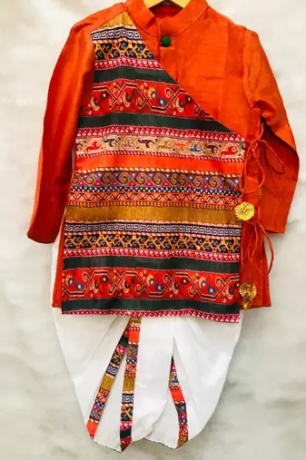 Angrakha Kurta with Dhoti