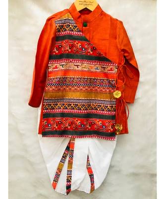 Angrakha Kurta with Dhoti 4