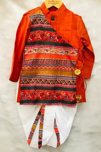 Angrakha Kurta with Dhoti