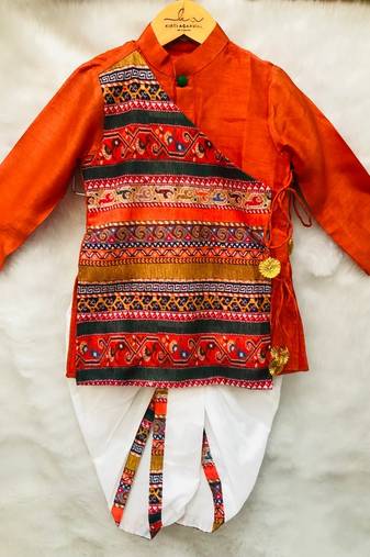 Angrakha Kurta with Dhoti