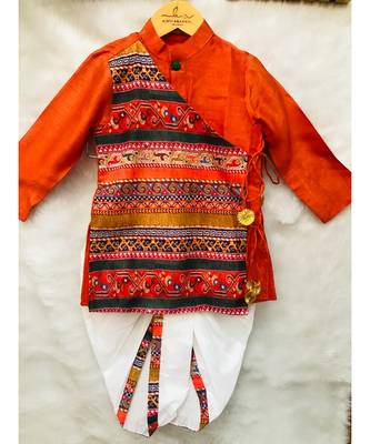 Angrakha Kurta with Dhoti 5
