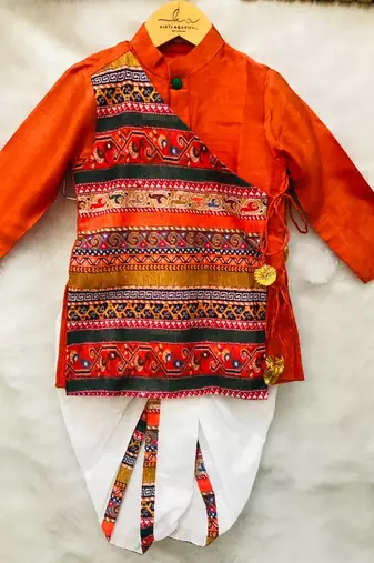 Angrakha Kurta with Dhoti