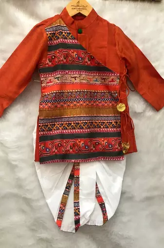 Angrakha Kurta with Dhoti