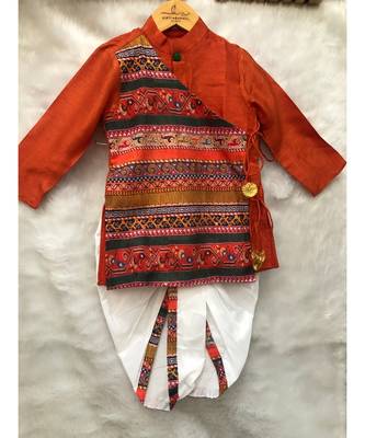 Angrakha Kurta with Dhoti 7