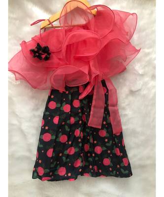 Ruffled Crop top with flowered Palazzo 2