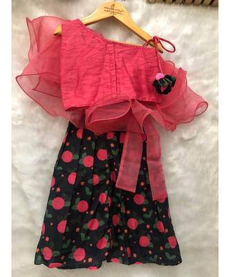 Ruffled Crop top with flowered Palazzo 5