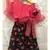 Ruffled Crop top with flowered Palazzo